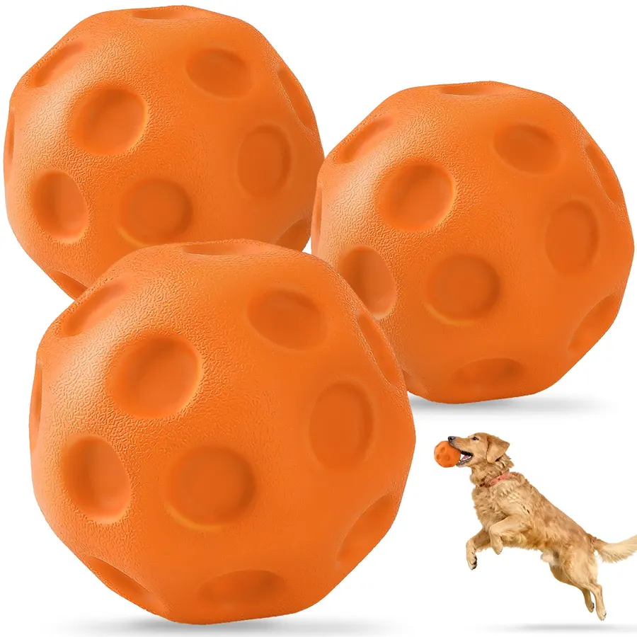 High-Bounce Fetch Balls for Dogs (3-Pack)