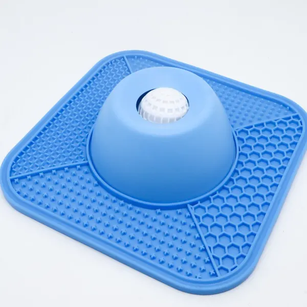 Slow-Feeding Dog Bowl with Lick Mat