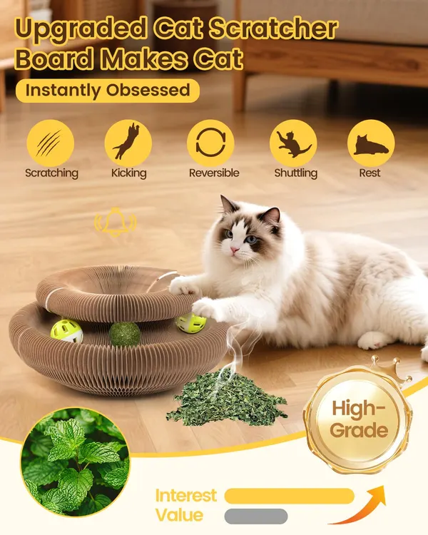 Kitty Kurls Magnetic Scratcher Toy (2-Pack)