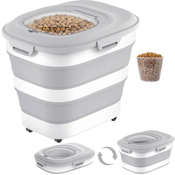 Collapsible Pet Food Storage Container