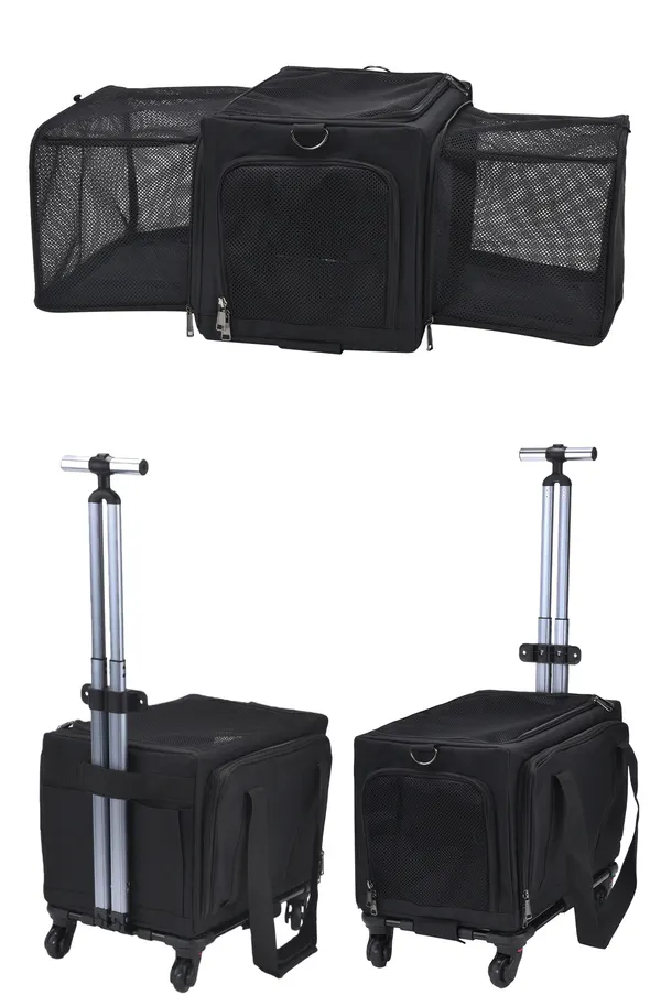 Rolling Pet Carrier with Wheels