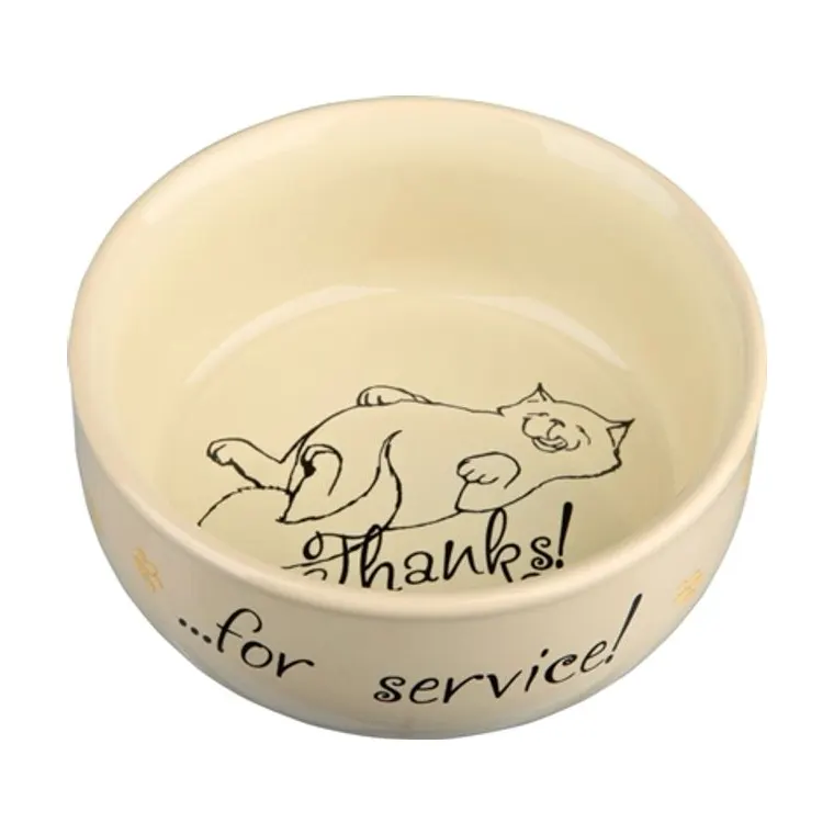 Trixie Food Bowl Thanks For.. assorted, 15 cm 0.3 l