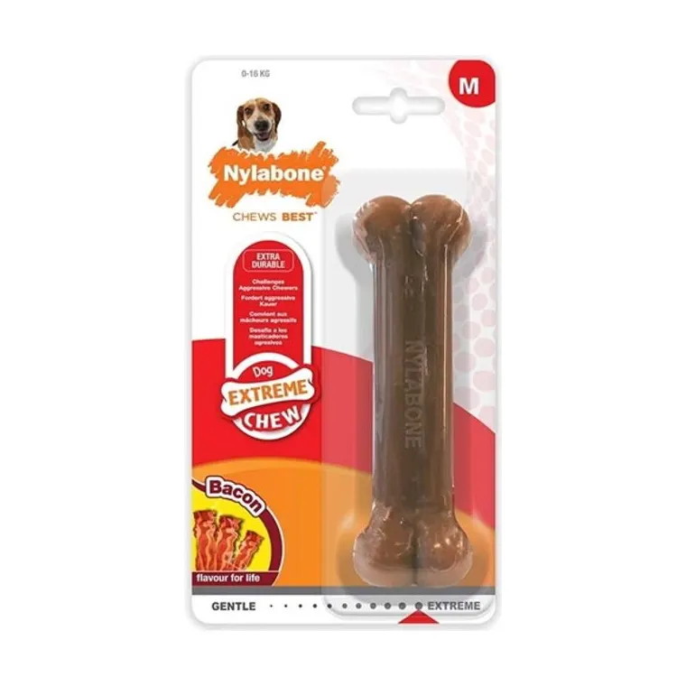 Nylabone Dura Chew voor harde bijters baconsmaak, tot 16 kg