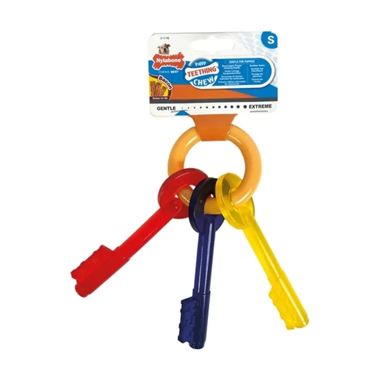 Nylabone Puppy Chew bijtsleutels baconsmaak, tot 11 kg