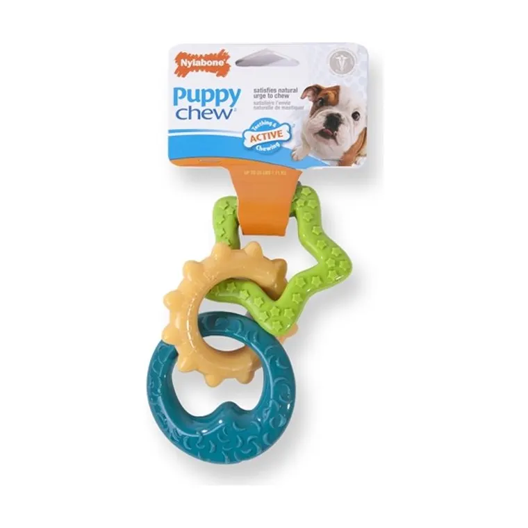 Nylabone Puppy Chew bijtringen, tot 11 kg