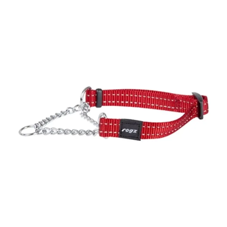 Rogz Snake halfslip halsband, rood, 16 mm x 32-44 cm