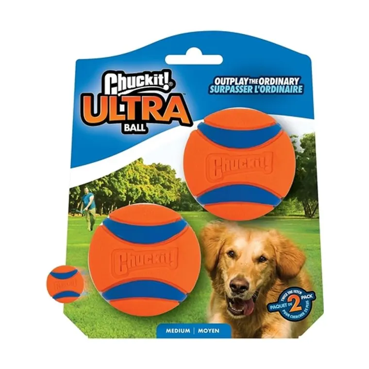Chuckit Ultra bal, M 6,4 cm 2-pack