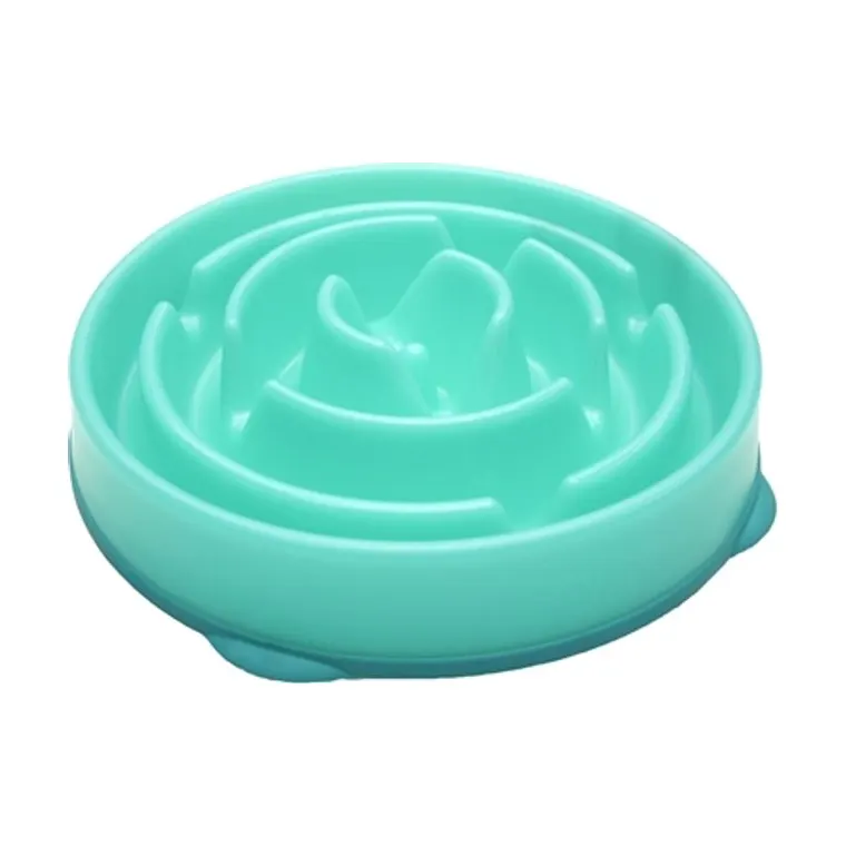 Slo-bowl Feeder Drop Teal light blue/white, 29 cm