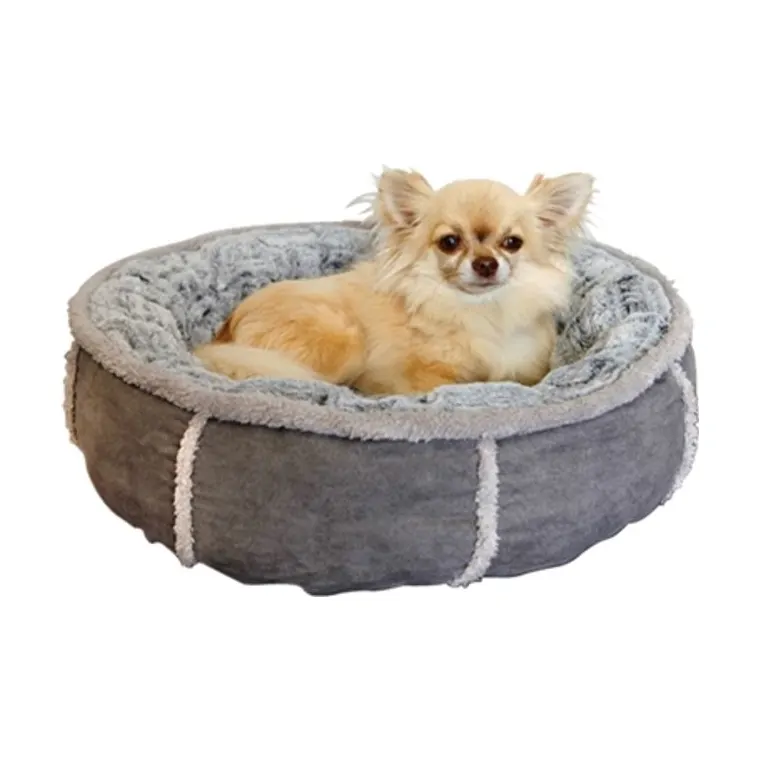 Rosewood hondenmand pluche donut, grijs, 51 x 51 x 13 cm