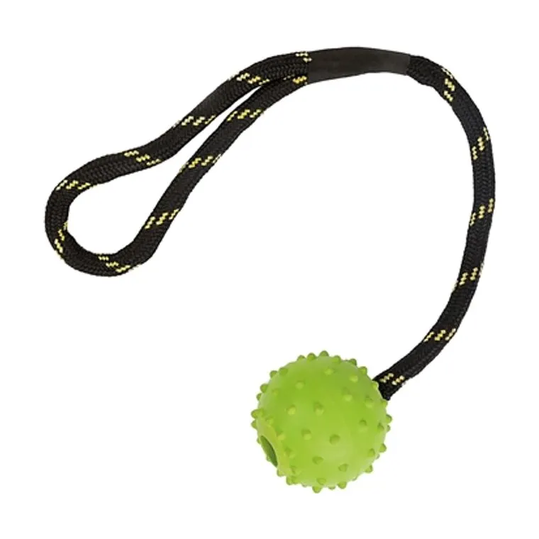 Happy Pet Tough Toys Floater rubber bal touw, assorti, M 37,5 x 5 x 5 cm