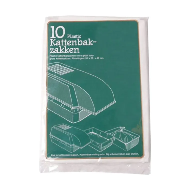 Plastic Litter Box Liner, 10-pack