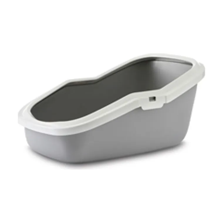 Savic Litter Tray Aseo grey/white, 56 × 39 × 27.5 cm