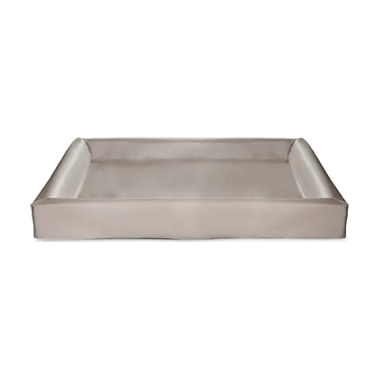 Bia Bed kunstleer hoes hondenmand, taupe, BIA-7 120 x 100 x 15 cm