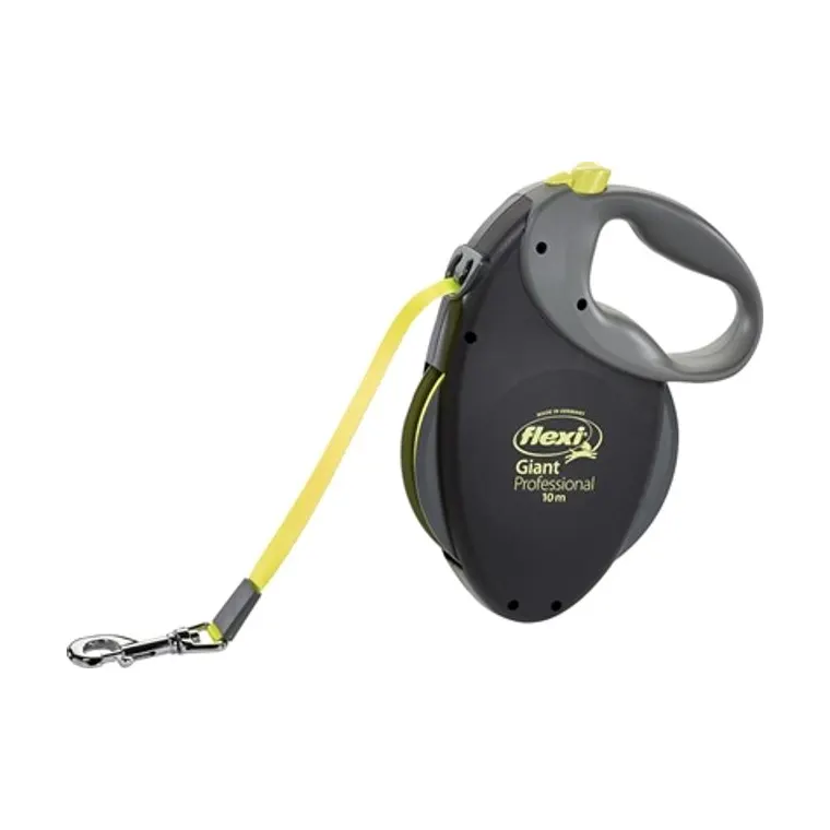 Flexi rolriem Giant Tape Professional Neon, zwart/geel, 10 m tot 50 kg