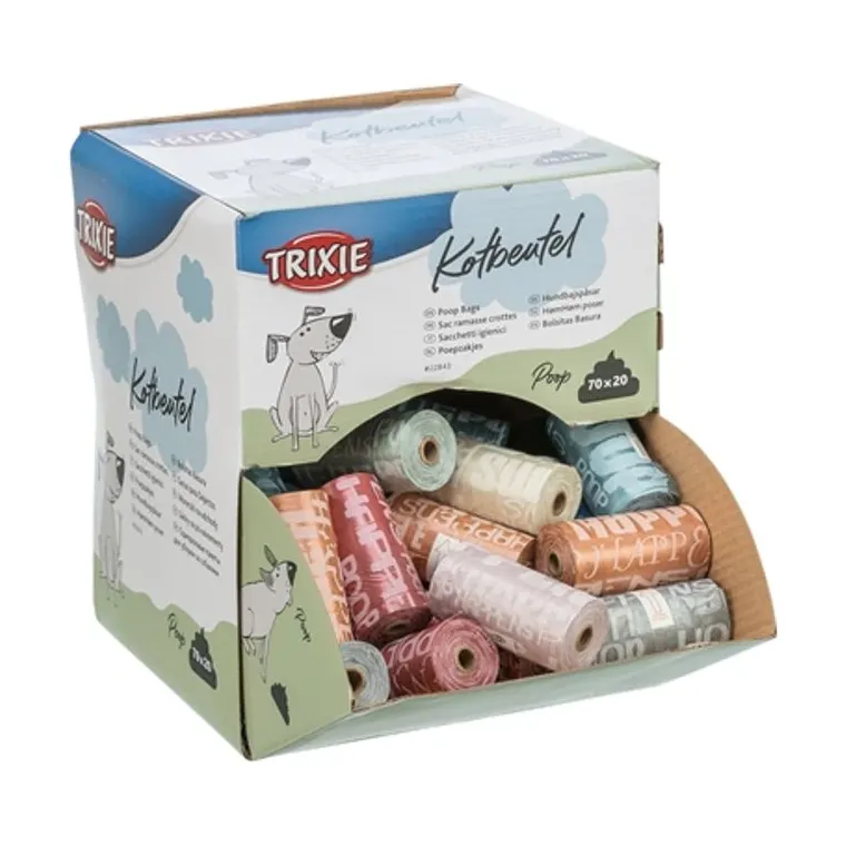 Trixie poepzakjes display, assorti, 70 x 20 stuks