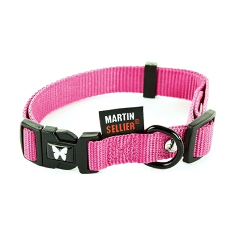 Martin Collar nylon pink, 20–30 × 1 cm