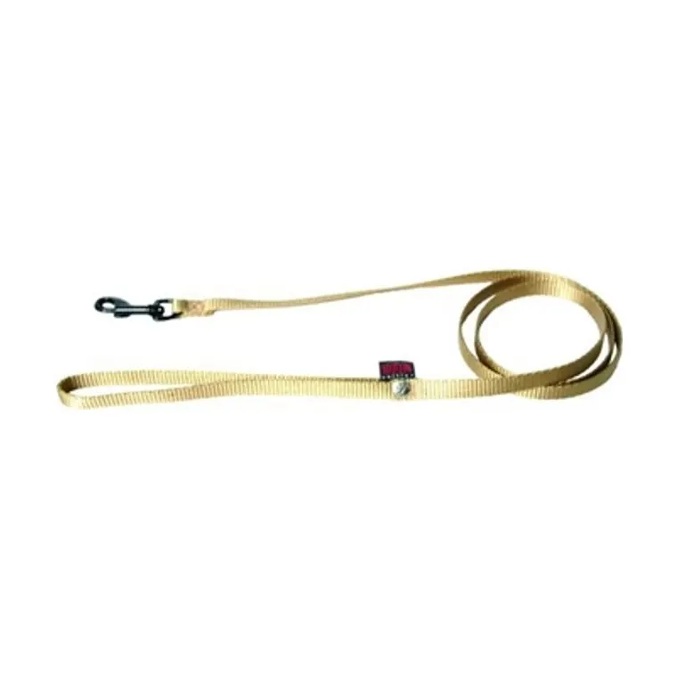 Martin hondenriem nylon, beige, 120 x 1 cm