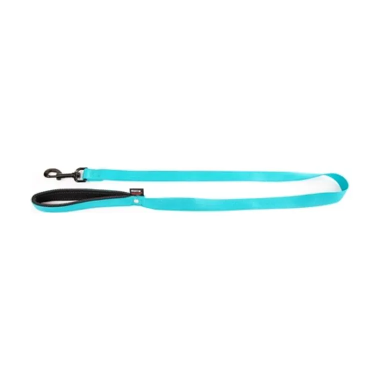 Martin hondenriem nylon, turquoise, 120 x 1,6 cm