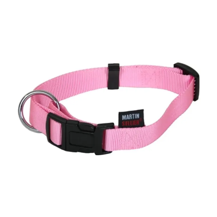 Martin Collar Basic Nyl pink, 20–30 × 1 cm