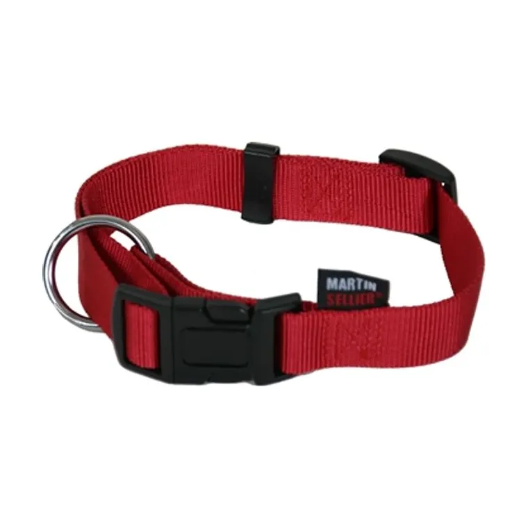 Martin Collar Basic Nyl red, 30–45 × 1.6 cm