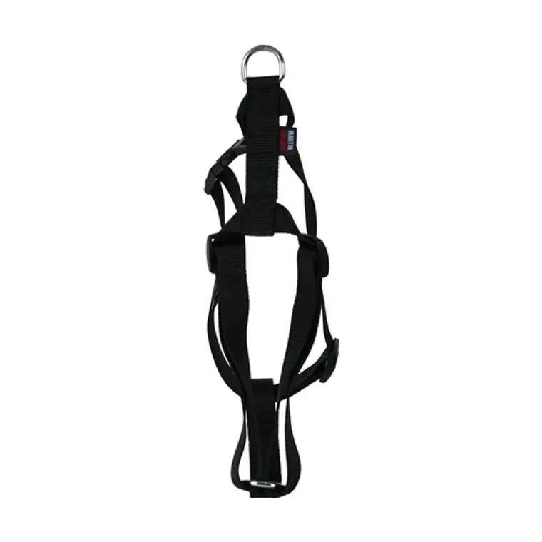 Martin hondentuig Basic nylon, zwart, 50-70 x 2 cm