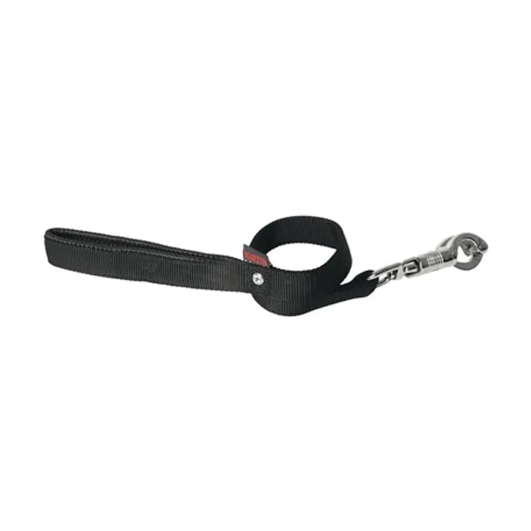 Martin hondenriem Basic nylon, zwart, 120 x 1,6 cm