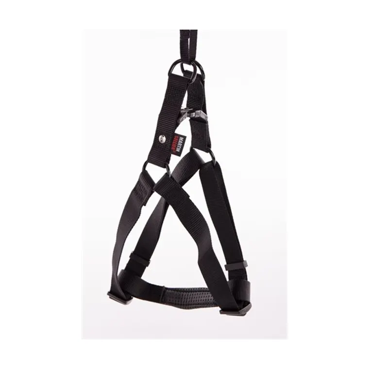 Martin instap tuig nylon, zwart, 50-70 x 2 cm