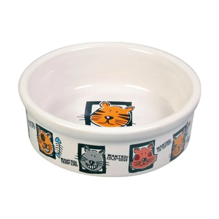 Trixie Food Bowl cat Prints assorted, 200ML