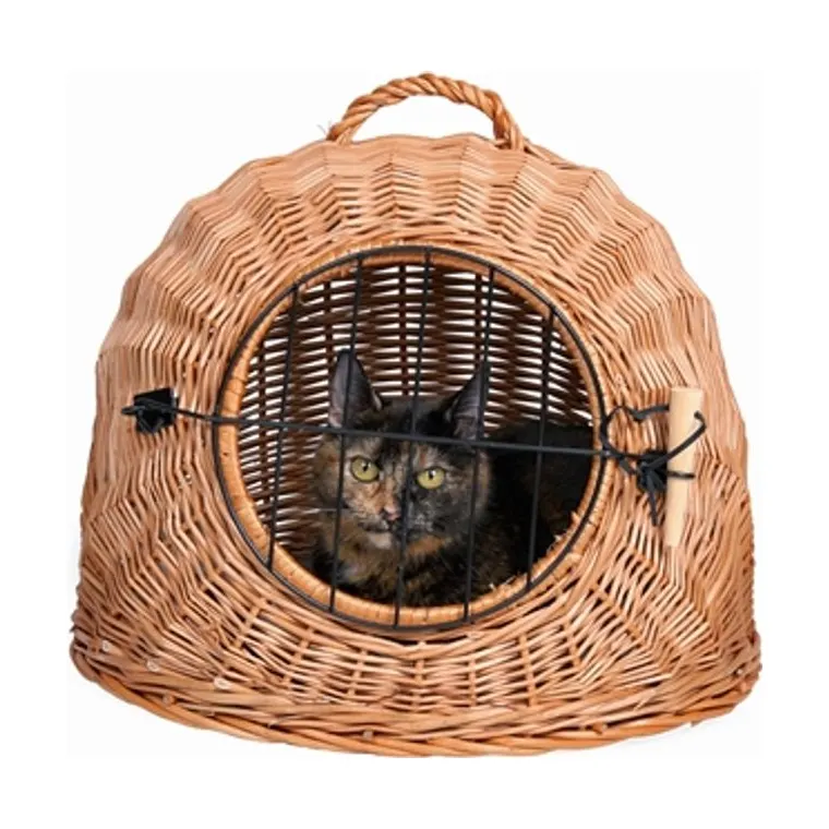 Trixie rotan kattenmand met deur, Ø 50 cm
