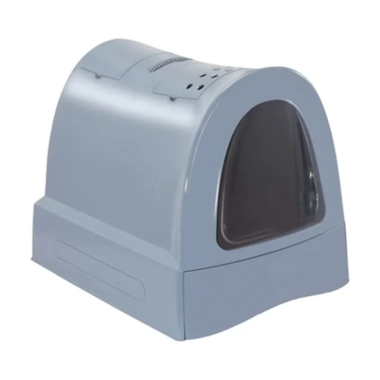 Imac kattenbak Zuma met schuiflade, blauw, 40 x 56 x 42,5 cm