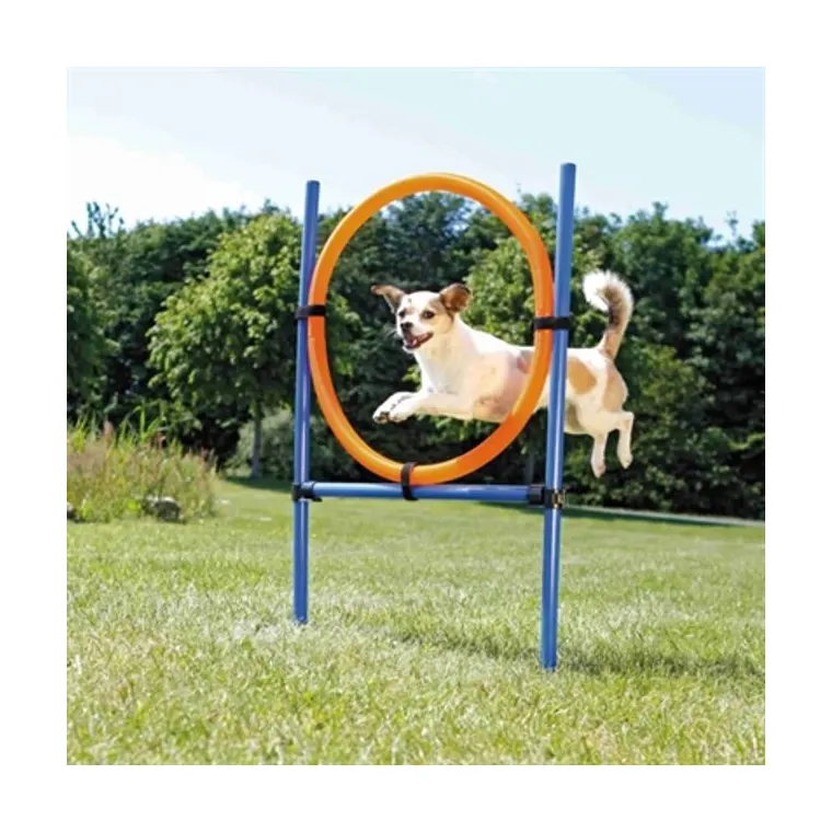 Trixie Dog Activity agility ring, blauw/oranje, 65 x 3 x 115 cm