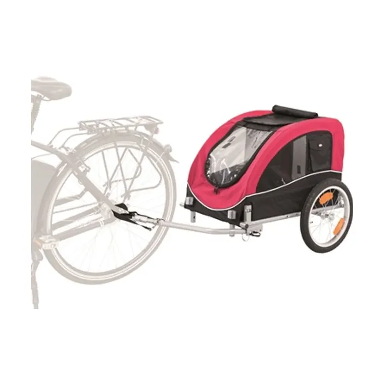 Trixie hondenfietskar, zwart/rood, 75 x 63 x 68 cm