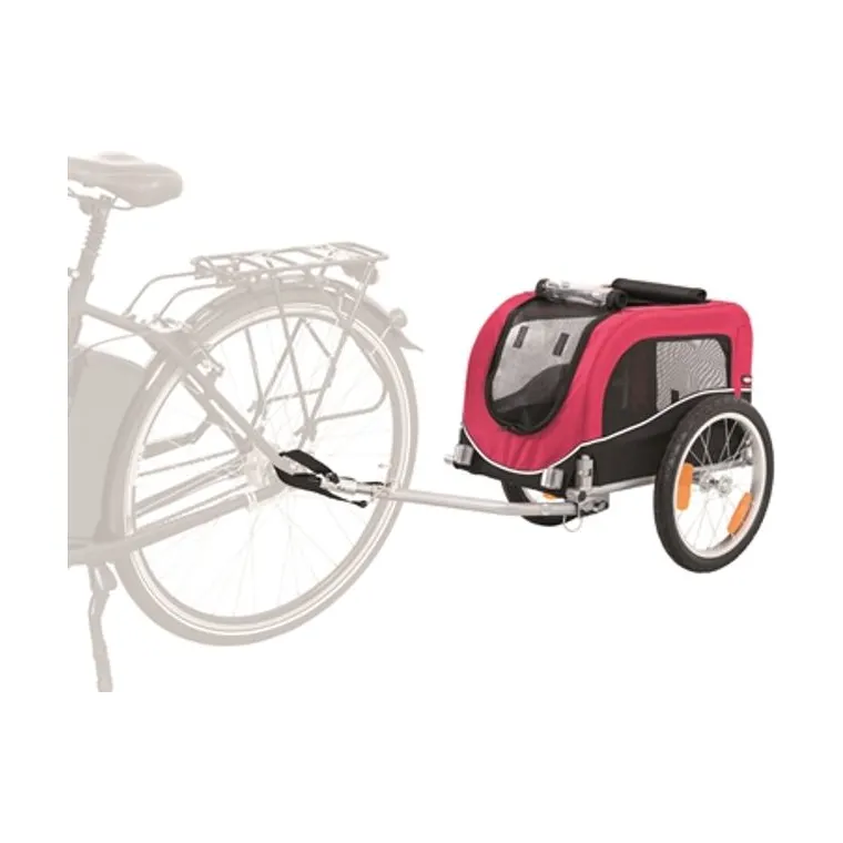 Trixie hondenfietskar, zwart/rood, 60 x 53 x 60 cm