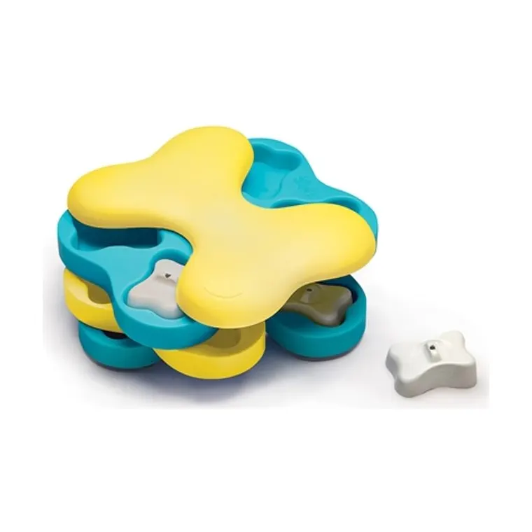 Nina Ottosson Dog Tornado TURQ/yellow, 23.5 × 18 × 7 cm
