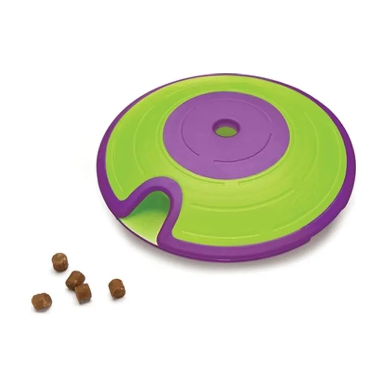 Nina Ottosson hond snack Maze paars/lime, 18 x 18 x 6 cm