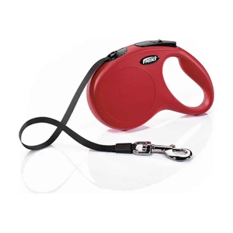 Flexi rolriem Classic Tape, rood, M 5 m