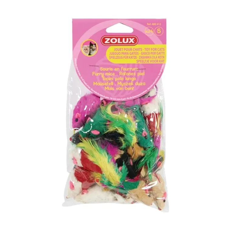 Zolux Fur Mice assorted, 24-pack