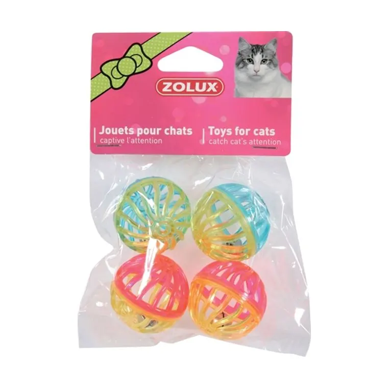 Zolux Ball with Bell assorted, 4 cm 4-pack