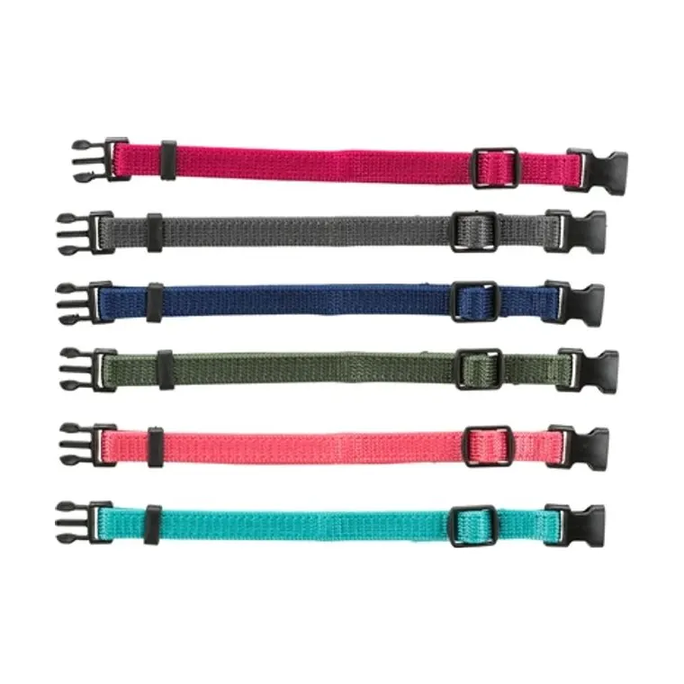 Trixie Puppy halsbandset, fuchsia/grafiet/indigo/groen/koraal/blauw, 22-35 cm 6-pack