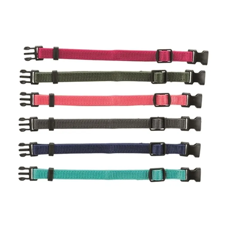 Trixie Puppy halsband set, fuchsia/grafiet/indigo/bosgroen/koraal, 17-25 cm 6-pack
