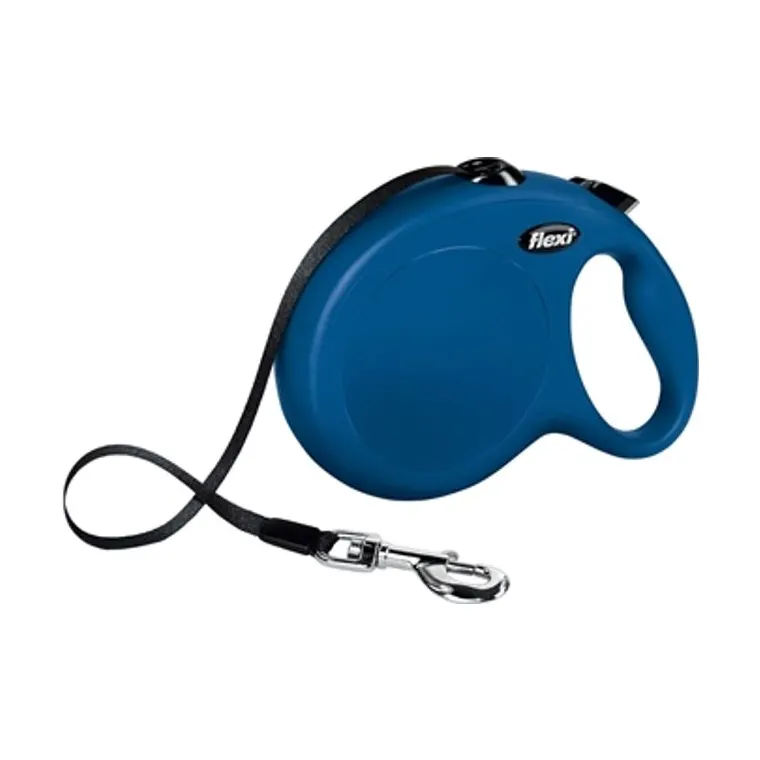 Flexi rolriem Classic Tape, blauw, L 5 m