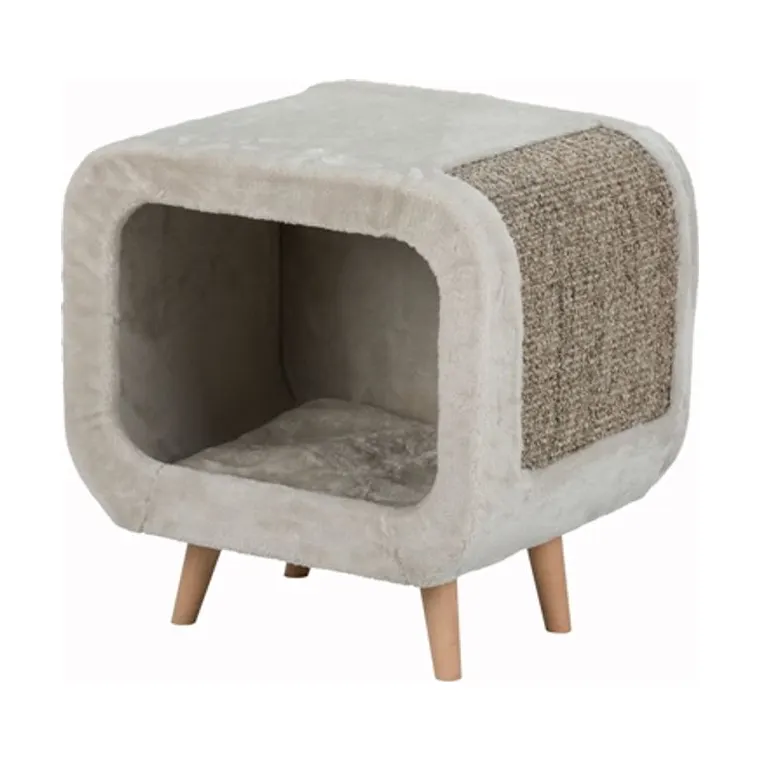 Trixie Alicia Relax huis, lichtgrijs/grijs gemeleerd, 48 x 48 x 38 cm
