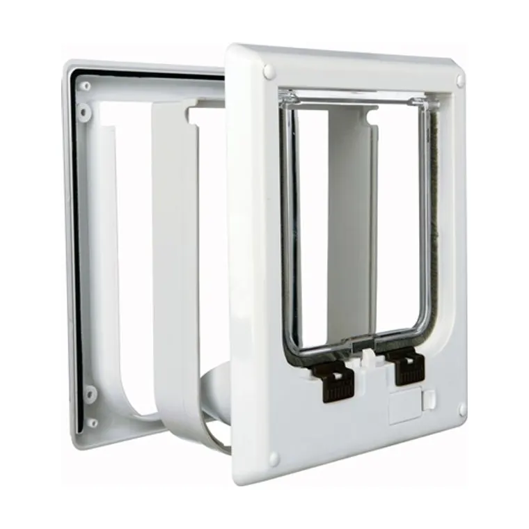 Trixie 4-weg Pet Door Electric white, 21 × 24 cm