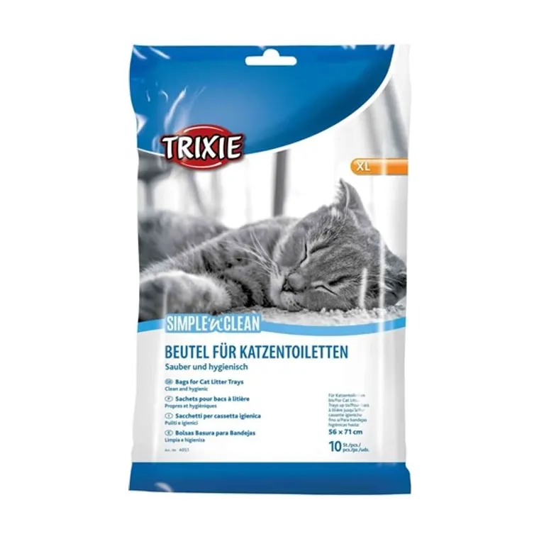 Trixie Cat Litter Bag Simple'n'cln, 71 × 56 cm 10-pack