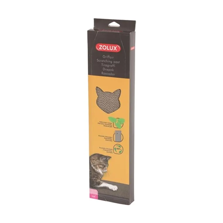 Zolux Scratching Board Cardboard Catnip, 44 × 11.5 × 3 cm