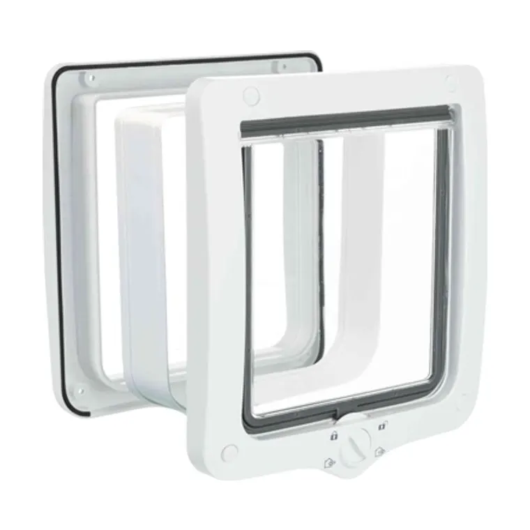 Trixie 4-weg Pet Door Xl white, 24 × 28 cm