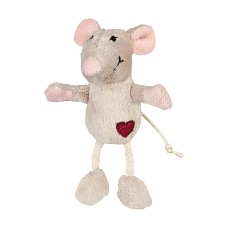 Trixie Mouse Plush beige, 11 cm