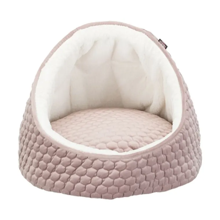 Trixie kattenmand iglo Livia, roze/crème, 45 x 45 x 33 cm