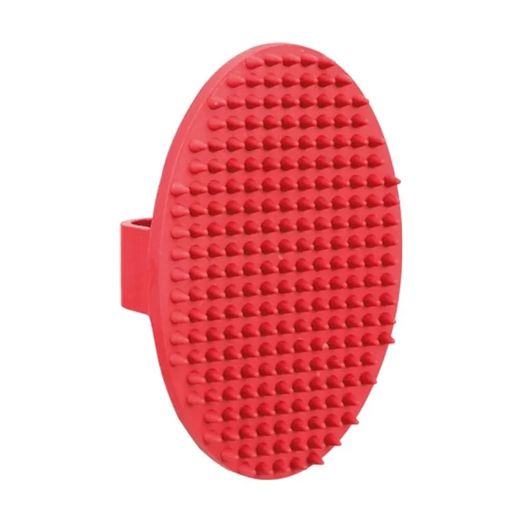 Trixie massageborstel rubber, 13 x 8 cm