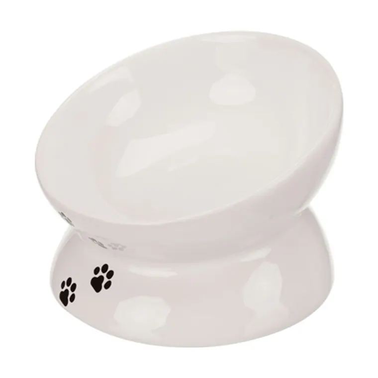 Trixie voerbak kat, wit, 150 ml 13 cm